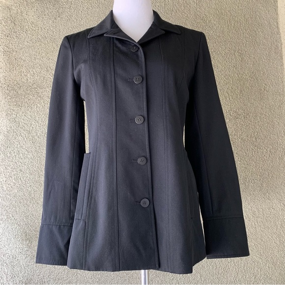 “DKNY” Black Wool Blend Jacket size 6 - Picture 12 of 14